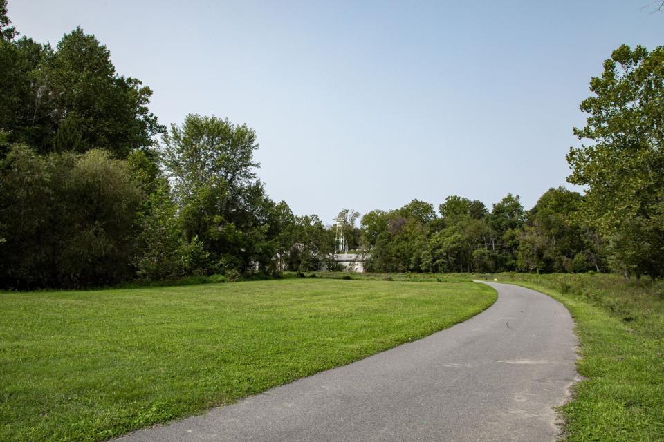 The Yorklyn Bridge trail in Auburn Valley State Park is a roughly 1 mile paved loop.