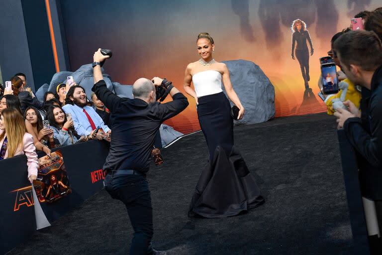 Jennifer Lopez, en el estreno de Atlas en California