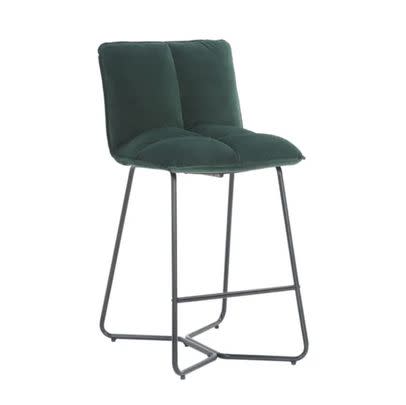 This plush bottle green bar stool looks super trendy, and has a 30% saving