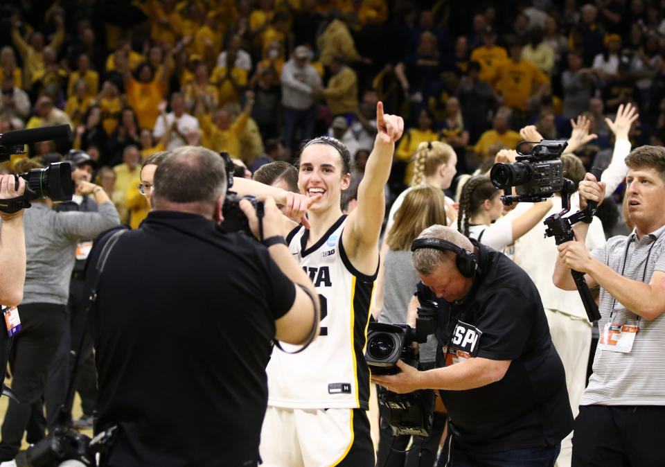 Caitlin Clark and the Iowa Hawkeyes survived a tight battle with West Virginia on Monday to reach the Sweet 16.