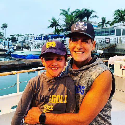 <p>Mark Cuban Instagram </p> Mark Cuban and his son Jake on Mark's Instagram.