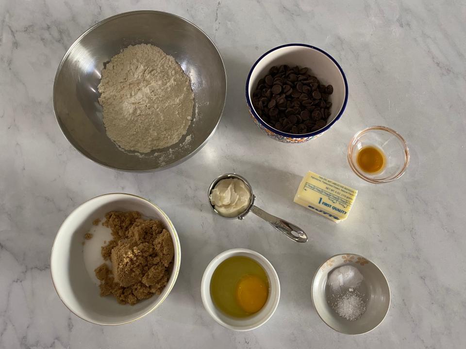 ingredients for cream cheese cookies