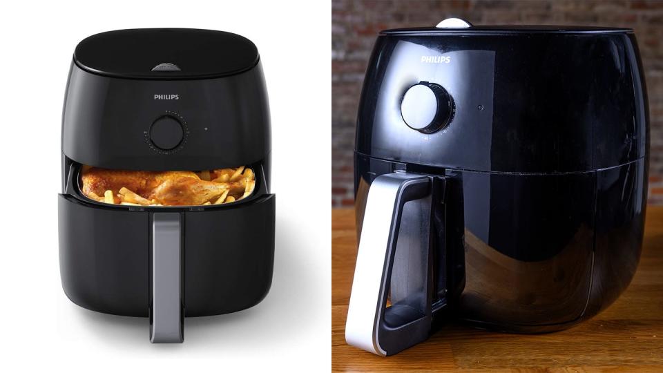 Easily make crispy fries or veggies with the Philips Airfryer XXL.