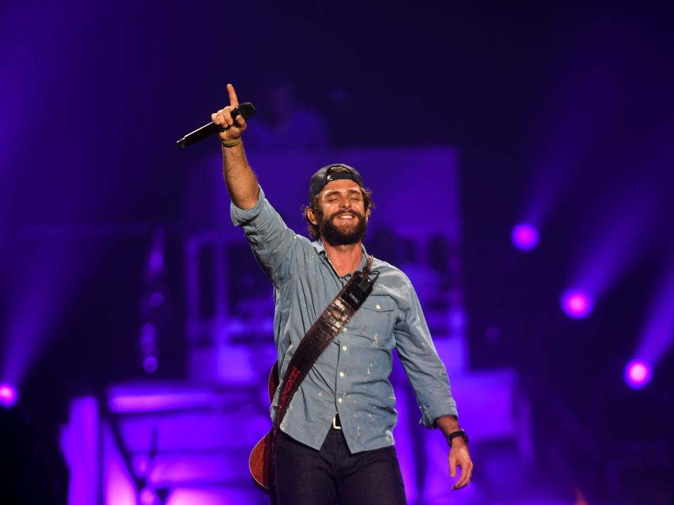 Thomas Rhett performs at the Premier Center, Thursday, Sept. 5, 2019.