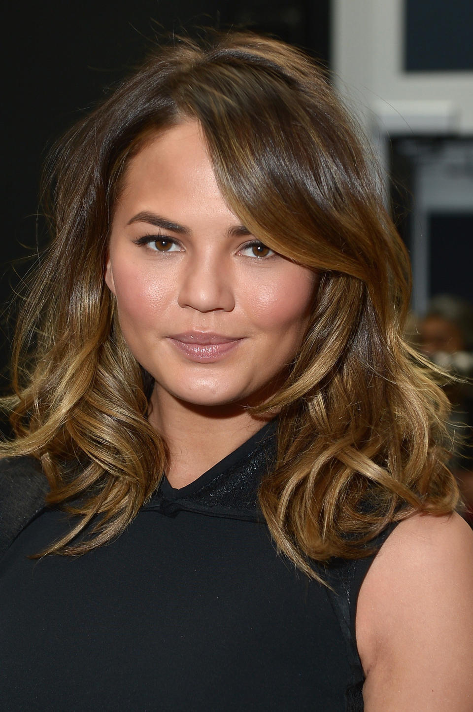 NEW YORK, NY - FEBRUARY 11:  Chrissy Teigen attends the Vera Wang Collection fashion show during Mercedes-Benz Fashion Week Fall 2014 at Dia Center on February 11, 2014 in New York City.  (Photo by Michael Loccisano/Getty Images)