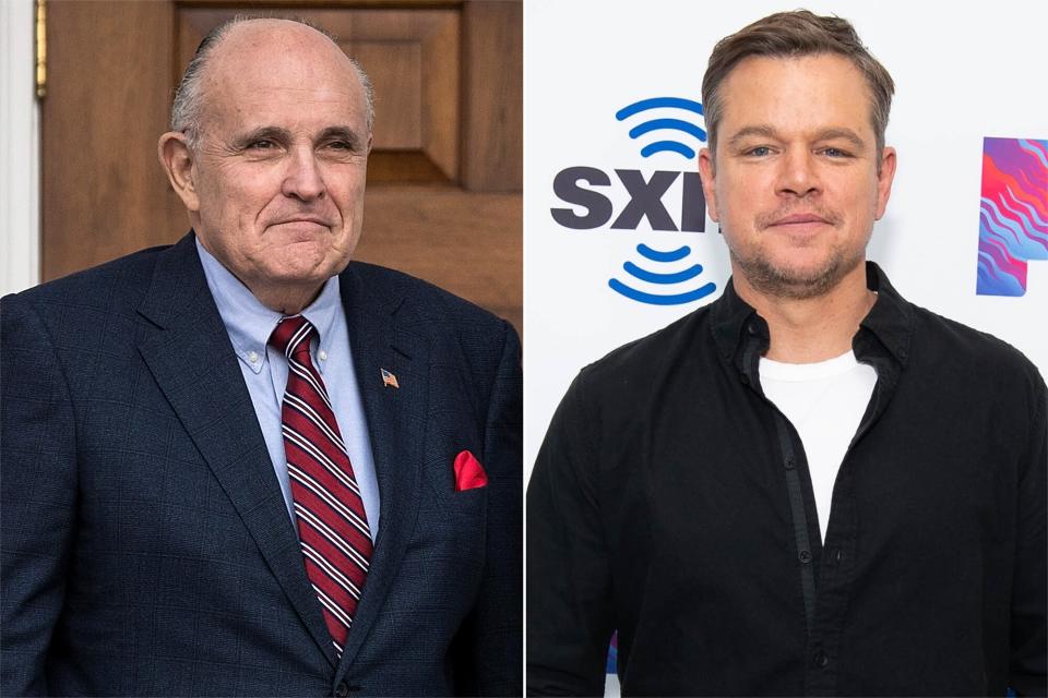 Rudy Giuliani, Matt Damon