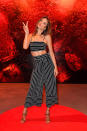 <p>The Brazilian supermodel is still posing up a storm, this time in a striped co-ord at a Coca-Cola event. <i>[Photo: Getty]</i></p>