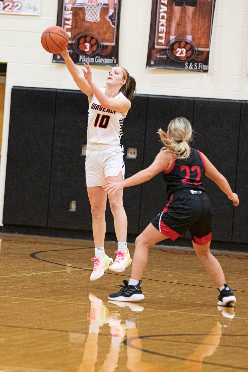 The Waverly Tigers girls basketball team fell to South Webster 51-43 at Waverly High School on Dec. 6, 2021. 