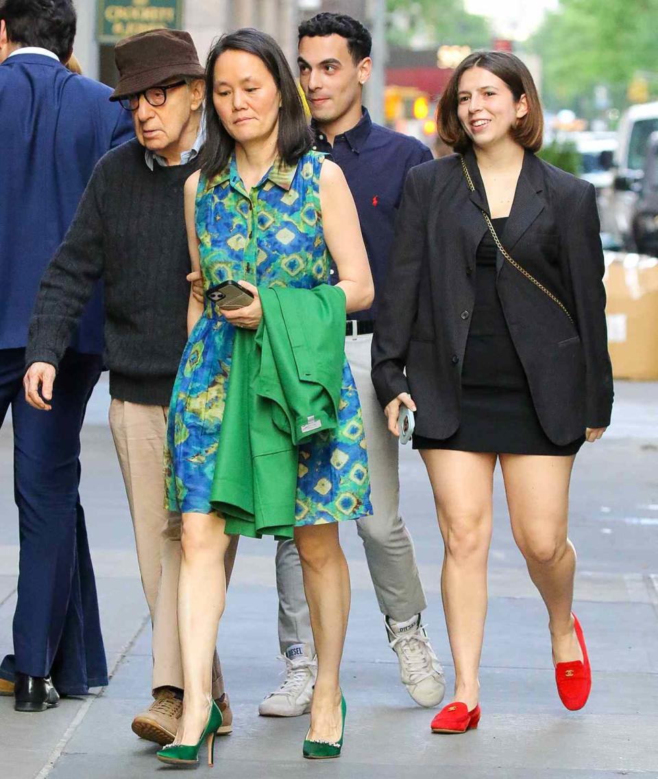 Woody Allen and Wife SoonYi Previn Seen Out with Daughter Manzie Tio