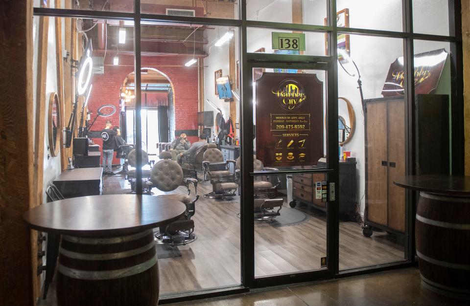 Barber City is a new business in the Waterfront Warehouse in downtown Stockton.