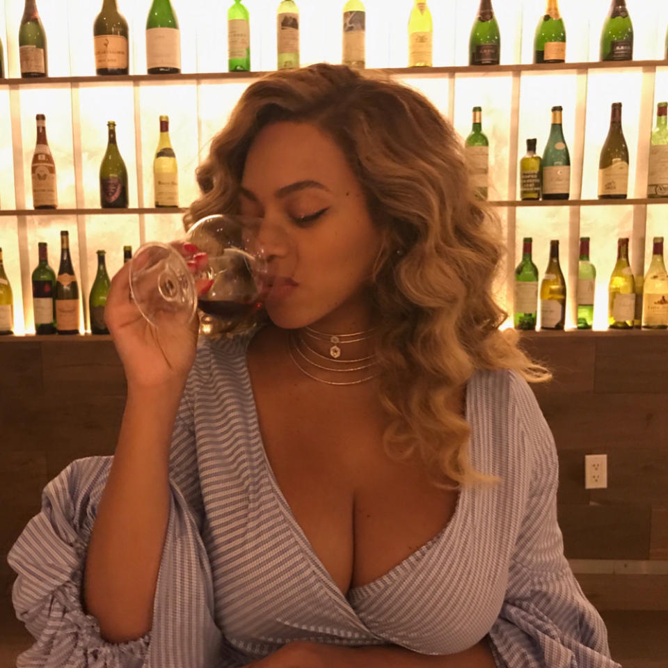 La diva disfrutando de una noche fuera. Instagram @beyonce