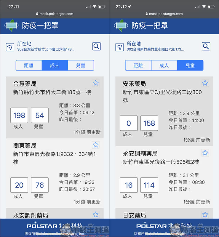 防疫一把罩：超好用口罩購買查詢工具，即時成人、兒童口罩剩餘數量一目了然
