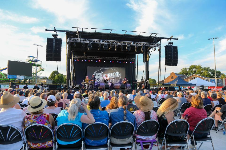 Hundreds gathered at Loeb Stadium on June 30, 2022, to see the classic rock band America, start off a new era for the stadium as Lafayette's newest musical venue.