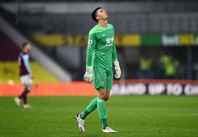 Burnley goalkeeper Nick Pope