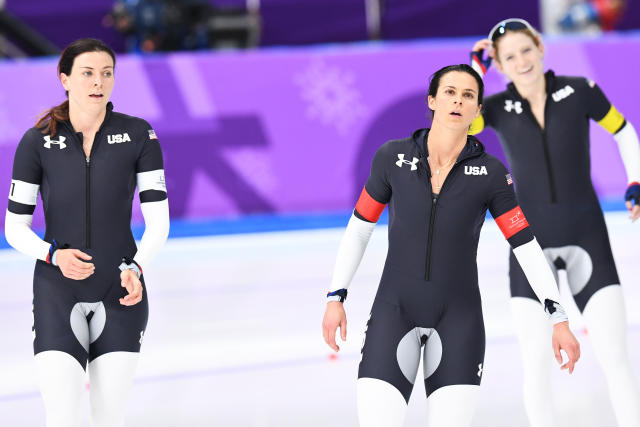 Speed skater uniforms spark crotch design discussions - Yahoo Sports