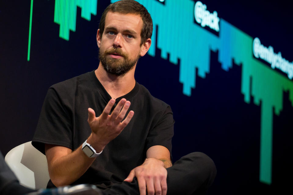 "If we succumb and simply react to outside pressure, rather than straightforward principles we enforce (and evolve) impartially regardless of political viewpoints, we become a service that&rsquo;s constructed by our personal views that can swing in any direction," Dorsey wrote. (Photo: Bloomberg via Getty Images)