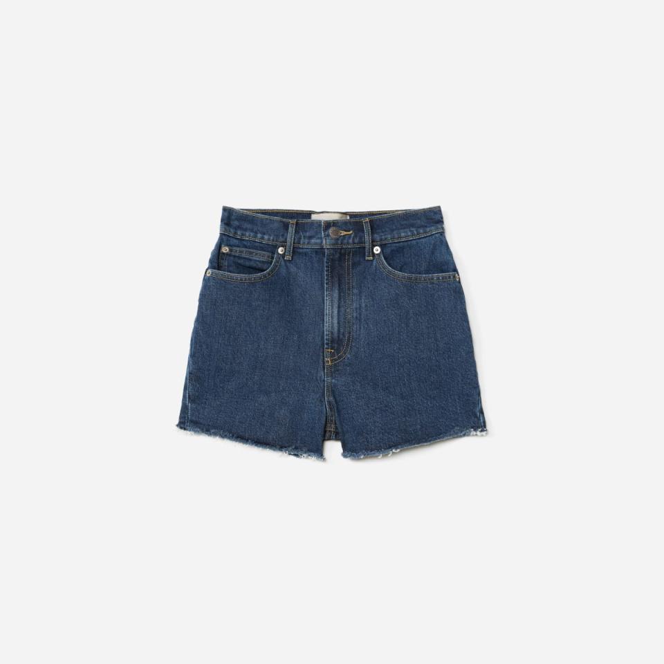 The Way-High Jean Short in Washed Midnight (Photo via Everlane)