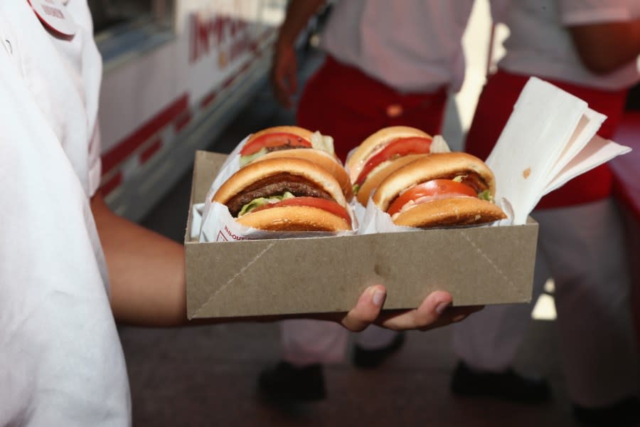 <em>File: In-N-Out Burgers</em>.<em> (Photo by Tommaso Boddi/Getty Images for Safe Kids Worldwide )</em>