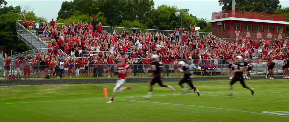 Ashby, starring Nat Wolff and Emma Roberts, used South Mecklenburg High School as its shooting site. For football scenes like the one pictures above, students from Charlotte were used as extras!