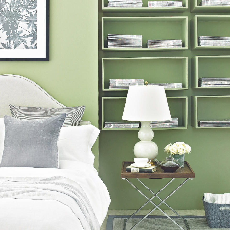 3. Get crafty with box shelving