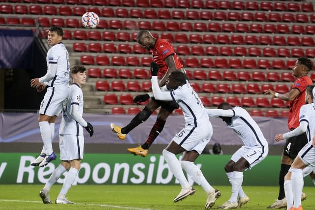 Serhou Guirassy equalises for Rennes 