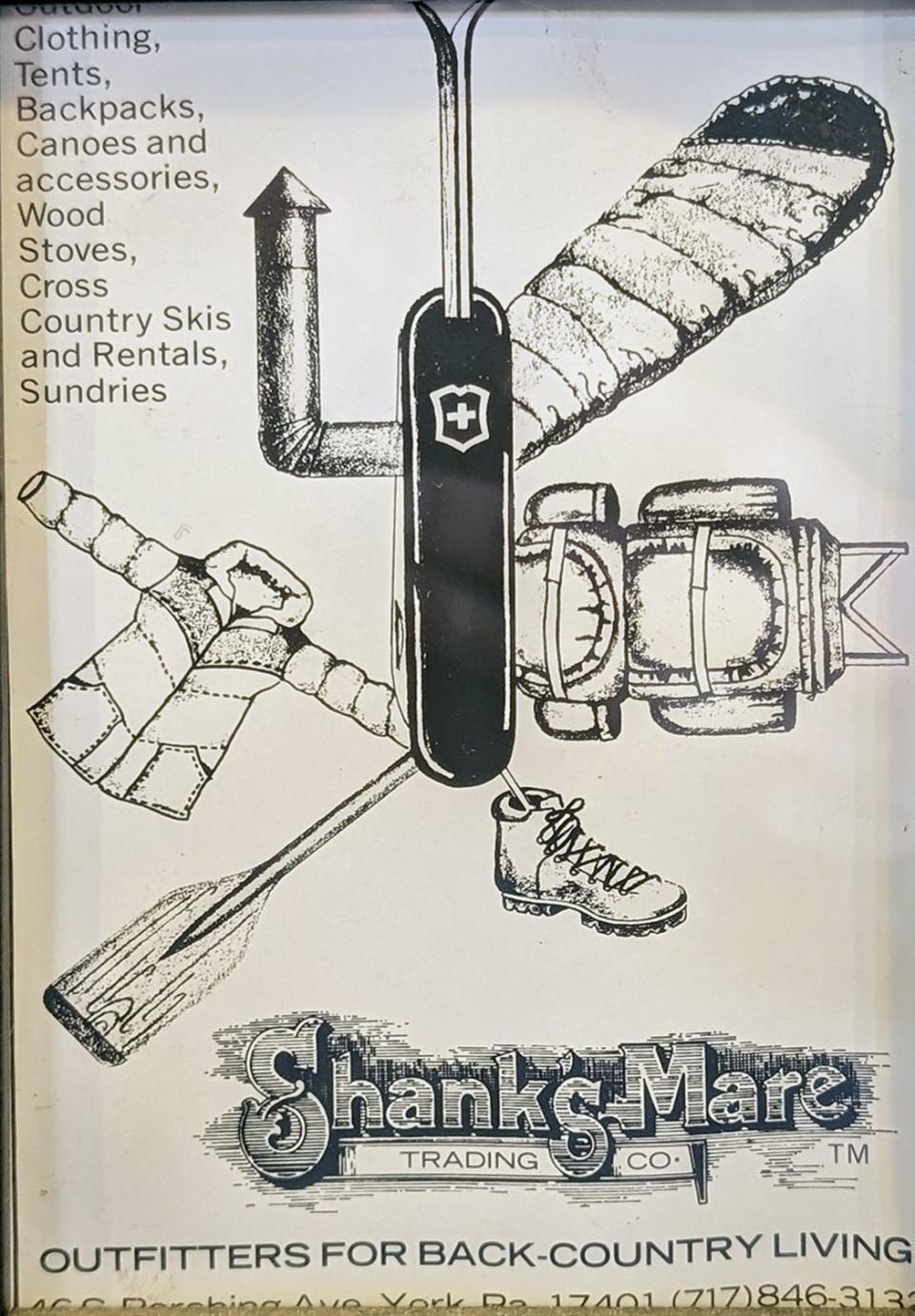 The first ad created for Shank's Mare.
