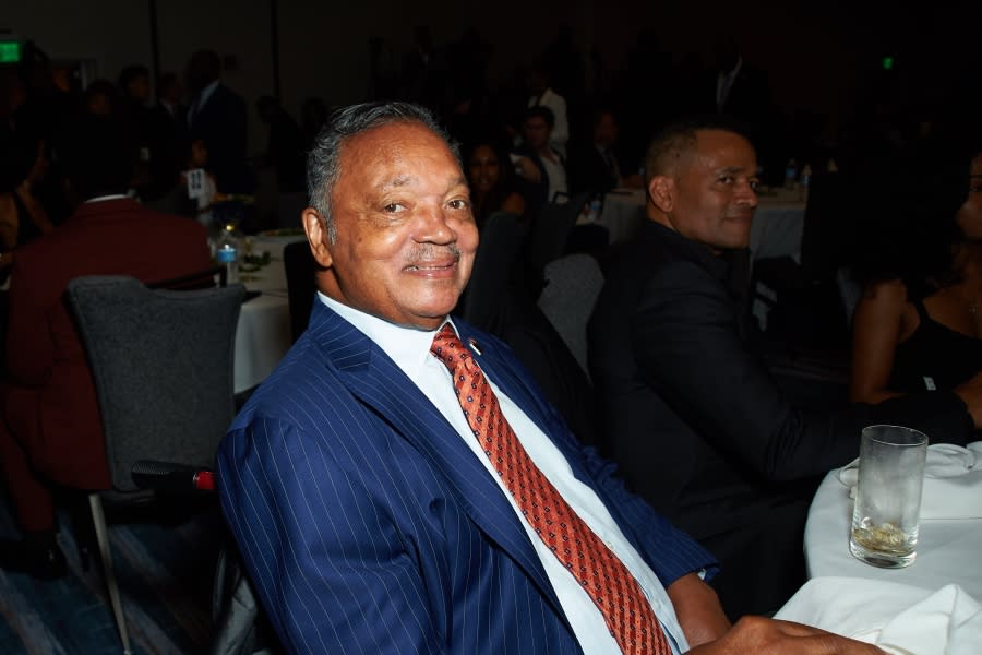 Rev. Jesse L. Jackson attends the 2nd Annual Attorney Benjamin Crump Equal Justice Now Awards at Courtyard by Marriott Los Angeles LAX/Century Boulevard on June 10, 2022, in Los Angeles, California. (Photo by Unique Nicole/Getty Images)