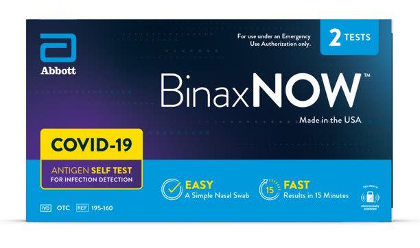 binax now at home covid test review