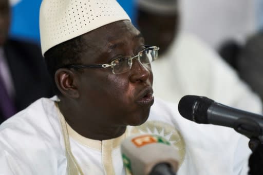 Malian opposition leader and presidential candidate Soumaila Cisse, pictured August 6, 2018, says they will not accept the "dictatorship of fraud" in Mali