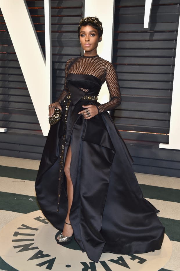 Janelle Monae at the Vanity Fair Oscars party in 2017.