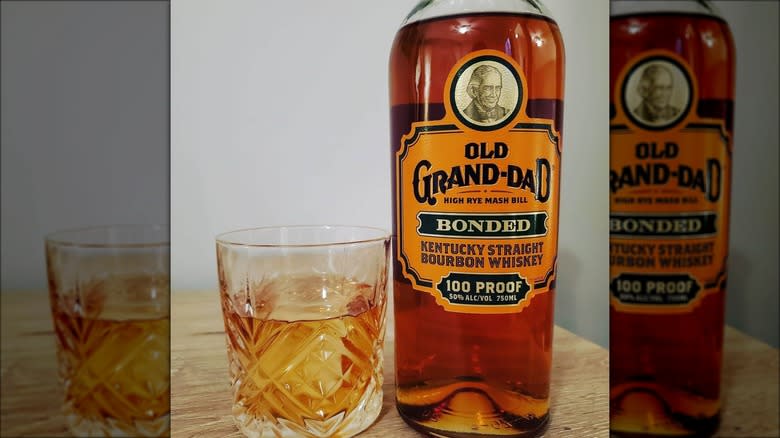 Bottle and glass of Old Grand-dad