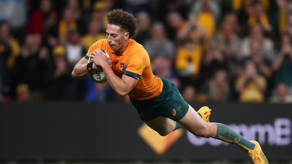 Mark Nawaqanitawase knows how to score a try. Picture: Jason McCawley/Getty Images