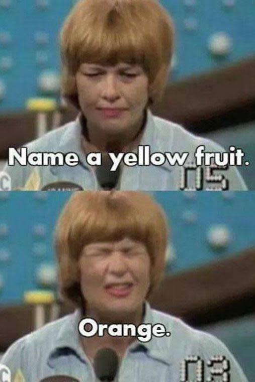 He said yellow!