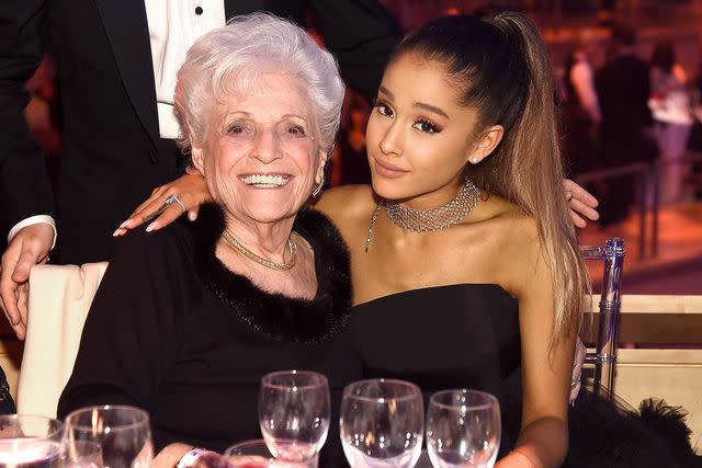 <p>Kevin Mazur/Getty Images</p> Marjorie Grande and Ariana Grande in New York City in April 2016