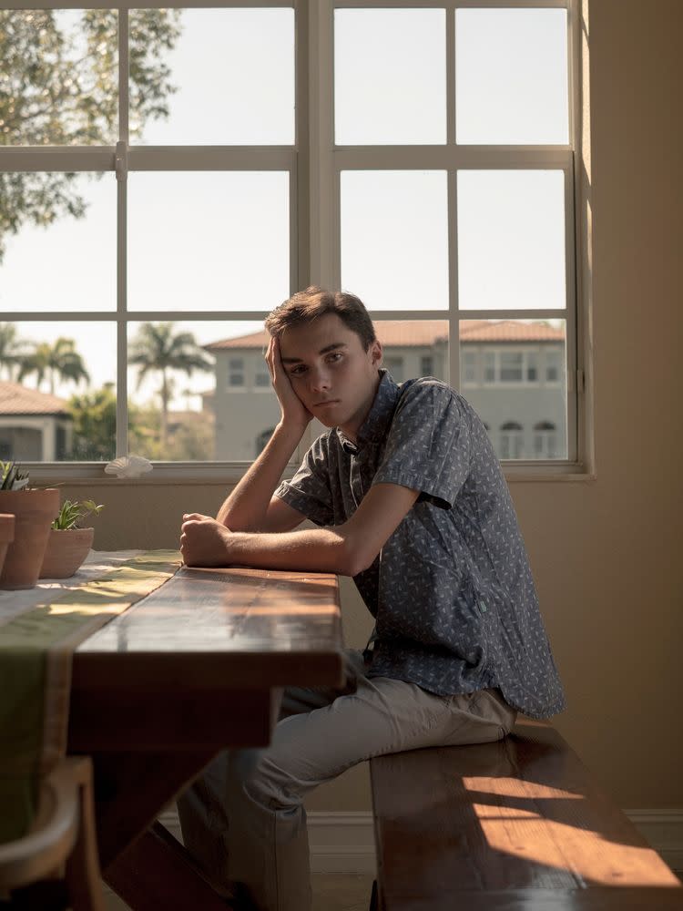 David Hogg at his home in Parkland.