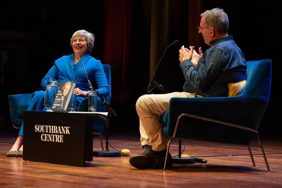 Theresa May and Reverend Richard Coles (Southbank Centre / Pete Woodhead)