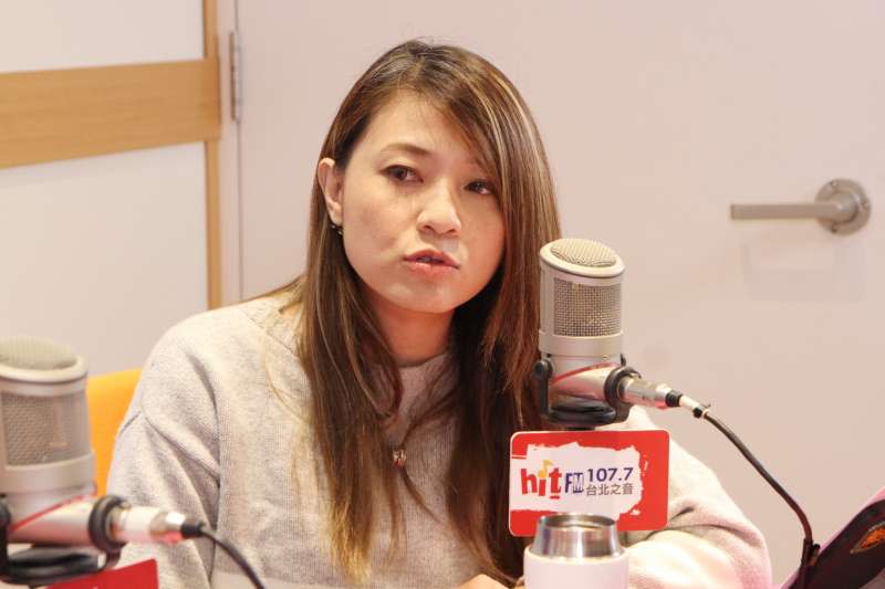 20191206-蔡英文總統連任辦公室發言人顏若芳6日上廣播專訪。（Hit Fm《周玉蔻嗆新聞》製作單位提供）