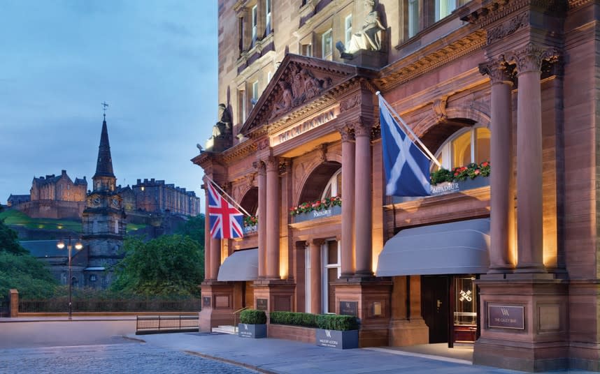 The Waldorf Astoria Edinburgh is an imposing and historic building in the heart of the city.