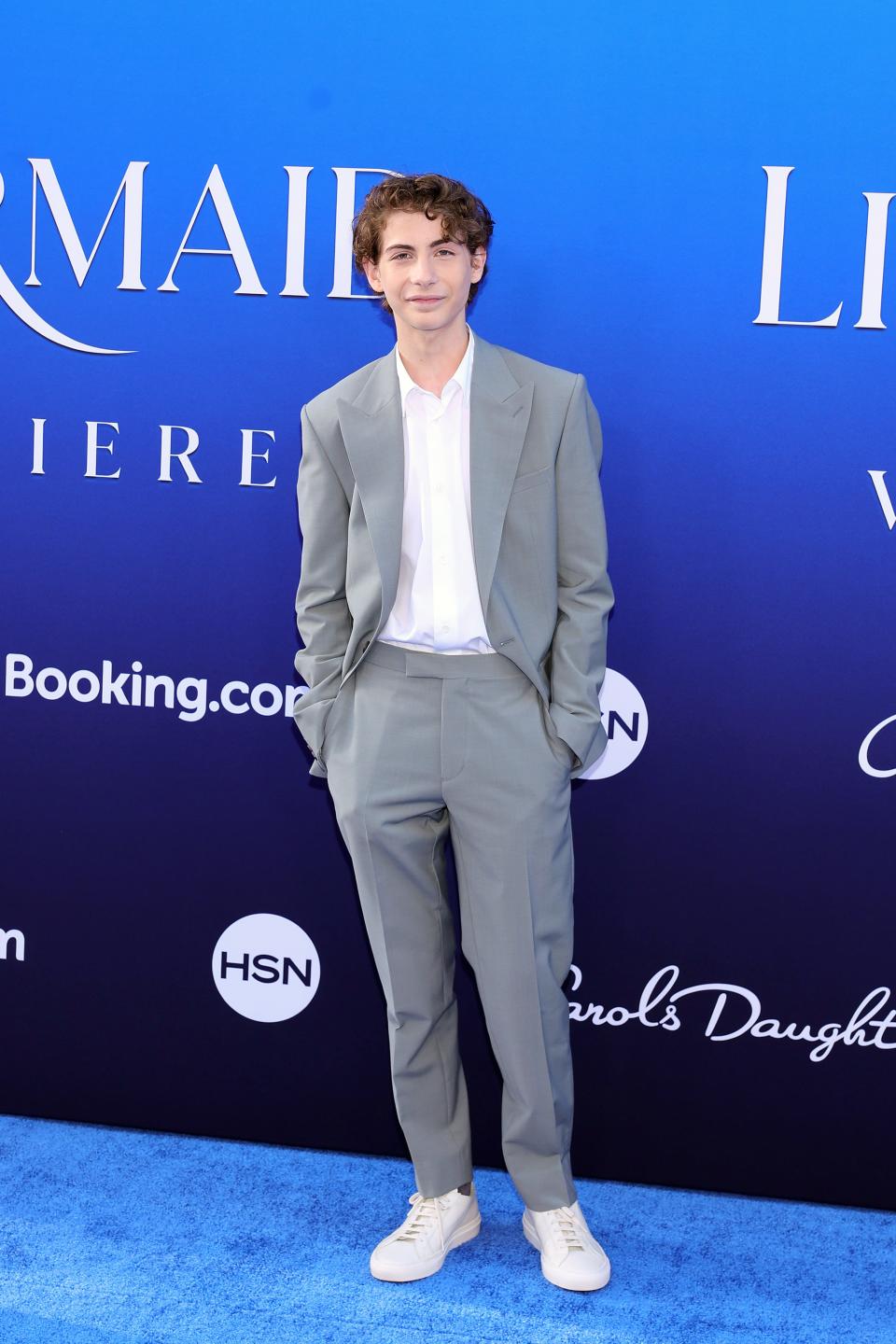 Jacob Tremblay attends the world premiere of Disney's "The Little Mermaid" on May 08, 2023 in Hollywood, California.