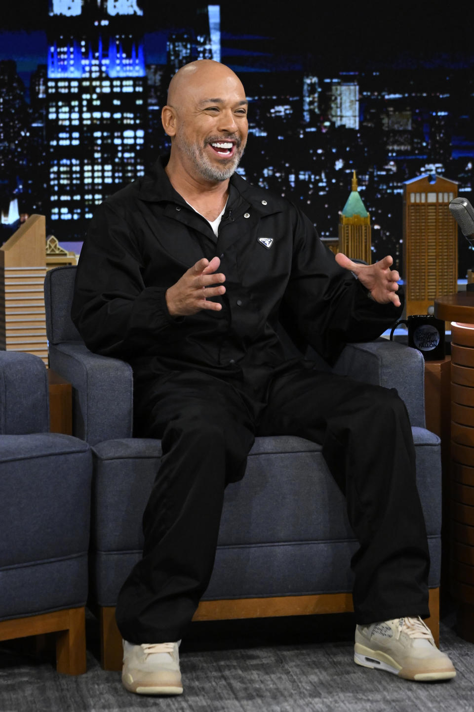 Jo Koy, shoe style, Jimmy Fallon, sneakers, Off-White