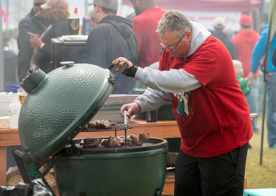 The sweet smell of BBQ filled the air during a past Smokin' in the Square BBQ competition.