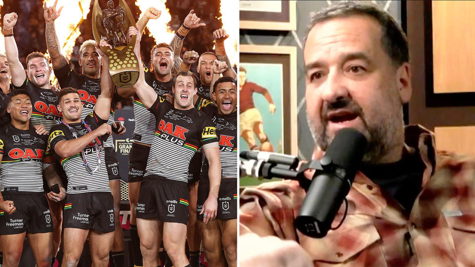 AFL tragic and broadcast veteran Mick Molloy will have an NRL crash course after joining the Triple M radio team in Sydney. Pic: Getty/Instagram 