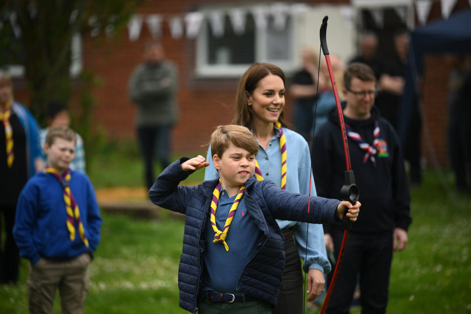 Kate Middleton with her eldest child, Prince George