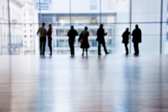 People in a modern Museum (Museum Of Modern Art ) in New York City, USA