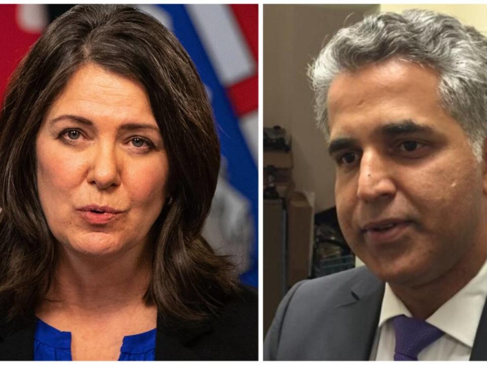 NDP justice critic Irfan Sabir, right, has called on the privacy commissioner to investigate the premier's office records management practices after an email probe last month raised questions about the thoroughness of the search. (CBC - image credit)