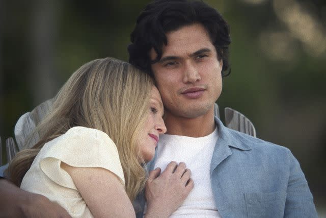 Everett Collection Julianne Moore and Charles Melton in 'May December.'