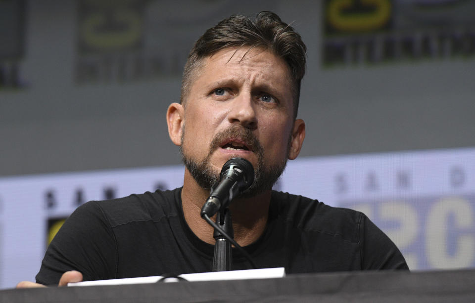 David Ayer speaks at the Netflix Films' "Bright" panel on day one of Comic-Con International on Thursday, July 20, 2017, in San Diego. (Photo by Al Powers/Invision/AP)