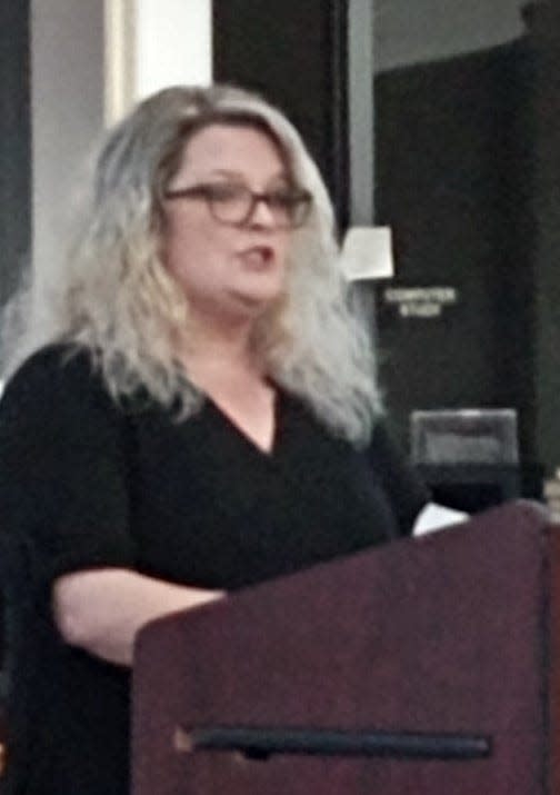 Tammy McCloud cautioned the Wallenpaupack school board about certain groups coming with inflammatory language, having "a solution in search for a problem."