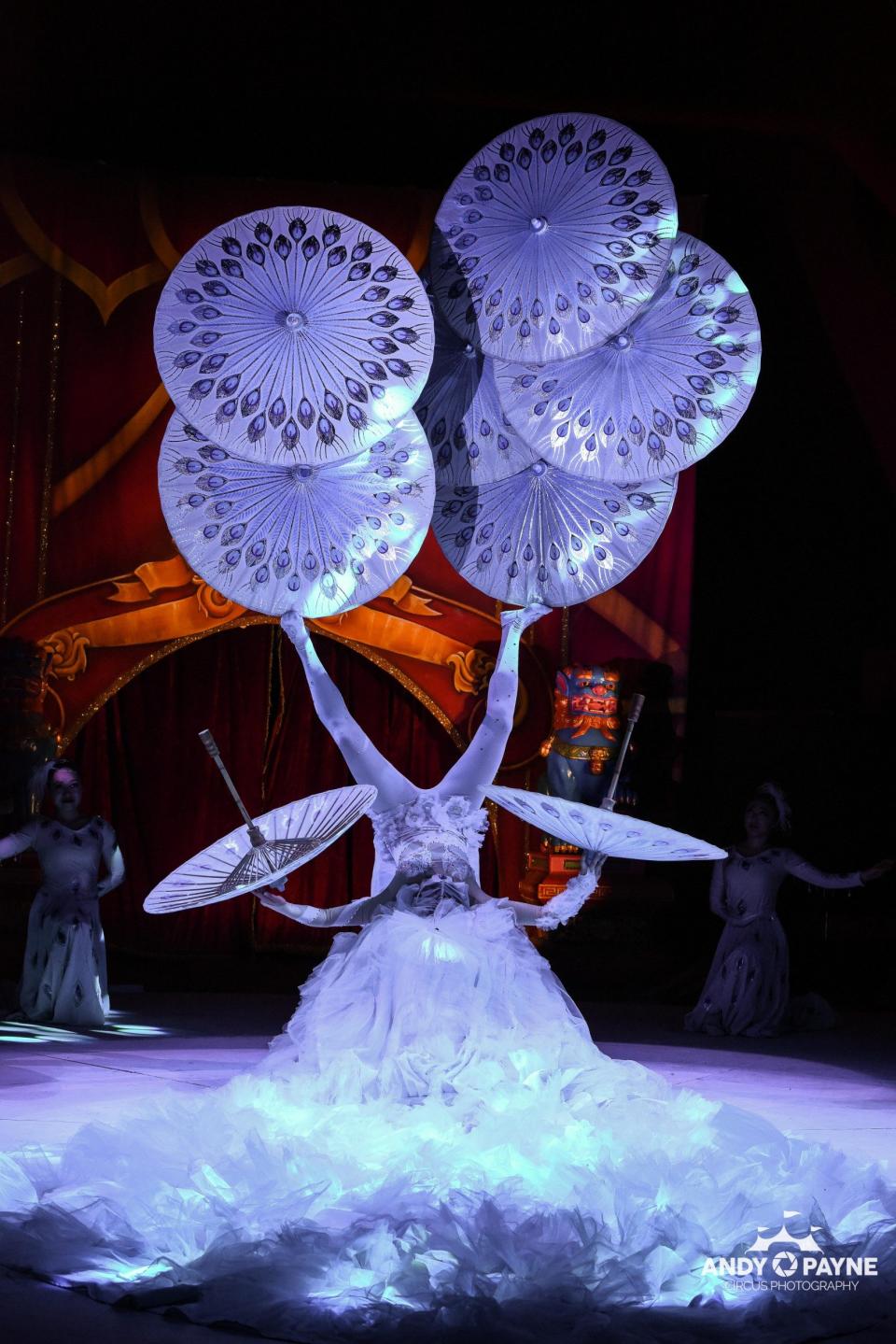 Chinese State Circus foot juggler