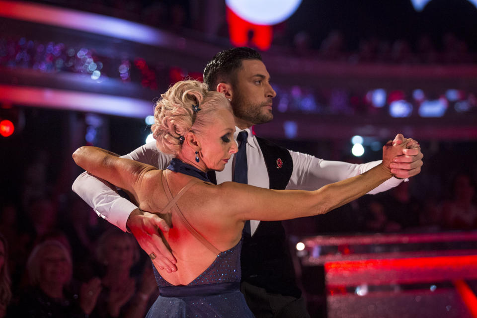 Debbie McGee dances with Giovanni Pernice